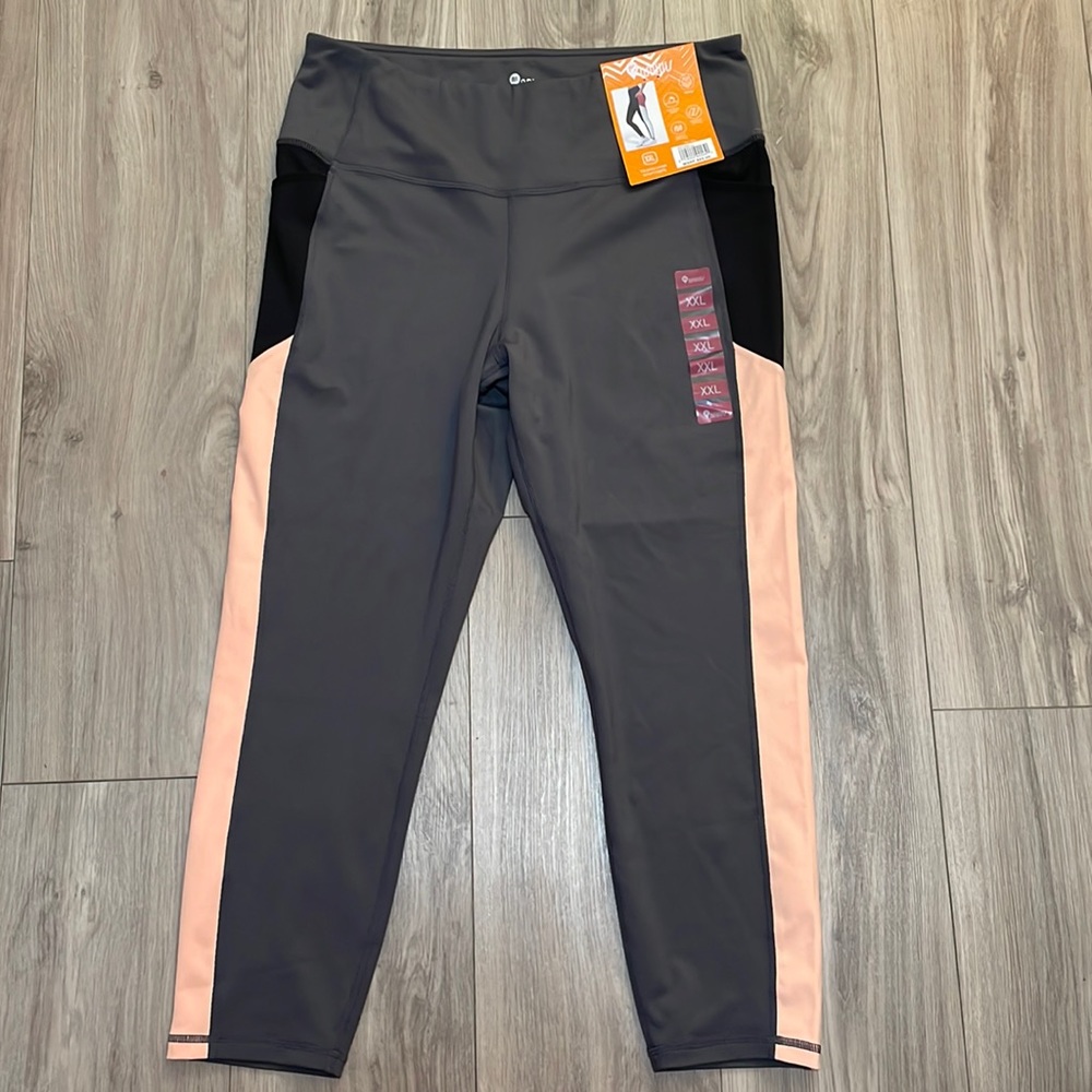 Muuv 7/8 Ankle length active legging with side pockets and tummy control XXL